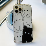 Black - Point Balck Cat Phone Case