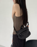 エルガジッパーキャンバスミディアムベルトクロスバッグ / Elga Zipper Canvas Medium Belt Cross Bag