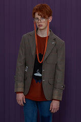 [SIGNATURE]ウールチェックジャケット / WOOL CHECK JACKET (4526614413430)