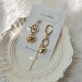 ハートアンドチェーンピアス / Heart and Chain Piercing - Gold Color