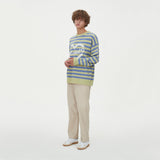 STRIPE HEART ROUND NECK KNIT_GREEN (6612837924982)