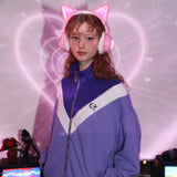 ロゴジップアップジャケット/0 3 CT logo zip-up jacket - VIOLET