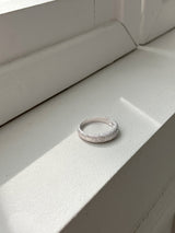 [92.5silver] glitter volume drop ring