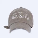 VIVRE SA VIE BALL CAP BROWN(Copy) (6563459301494)