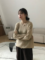 Pollito winding round knit