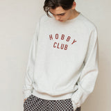 ホビークラブラグランスウェットシャツ/HOBBYCLUB RAGLAN SWEATSHIRT_OATMEAL