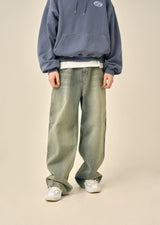 VINTAGE WASHED-OUT DENIM PANTS