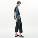 Track Shirt [Navy Paisley] (6593593376886)