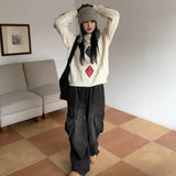 [MADE] Copter Vintage Washing Two-Way Banding Big Cargo Long Wide Denim Pants