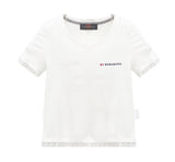 レーストリムTシャツ