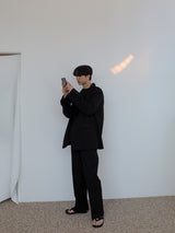 ハローリネンカッティングロングワイドパンツ