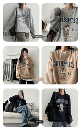 Camping Bear オーバーサイズ フィット スウェットシャツ
