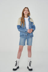 ニットデニムジャケット/ KNIT DENIM JACKET [6673]