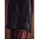 レクシオンカーブドジップオーバーシャツ / REXION CURVED ZIP-OVER SHIRT_BK