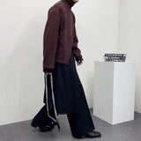 ツーウェイスリットニットウェア/OW Two-way Slit Turtleneck Knitwear (3 colors)