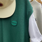 パラグラフパッチベスト / paragraph global rubber patch vest 5color (6544912842870)