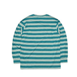 ワッペンロングスリーブ / BSR2223FWPO086 BS WAPPEN LONG SLEEVE BLUE GREEN STRIPE