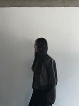 Hazelnut leather jacket