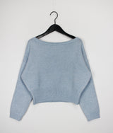ソフトリップラインニット / Soft lip line knit (5color)