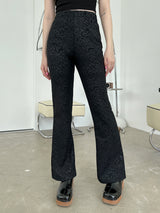 ジャガードブーツカットパンツ / Jacquard Bootcut Pants (4color)