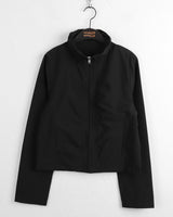[MADE] Shanti Windbreaker Shirring Wrinkle Long Sleeve Zip-Up