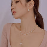 ダイク クロス ネックレス / Dike Cross Necklace (gold)