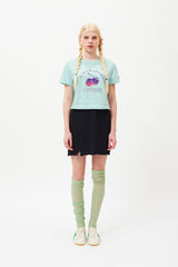 チェリーアーチロゴクロップTシャツ / CHERRY ARCH LOGO CROP T-SHIRT [MINT]