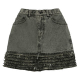 BLACK COLOR CANCAN SKIRT