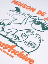 UNISEX オーバーフィットシングルジャージパピーサーフィンバルポプリントノースリーブ(FCD2TS608M)