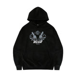 SECRET HAND HOODIE - BLACK (6692510335094)