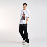 ベイビーフェイスネイチャーパターンジャケットボーイ半袖Tシャツ ホワイト