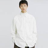 ナイロンユーティリティポケットランドリーシャツ / NYLON UTILITY POCKET LAUNDRY SHIRT WHITE