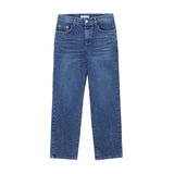 ボウセミワイドデニムパンツ/LMN Bow Semi-Wide Denim Pants (4 colors)