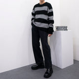EVヘアーオーナメントストライプニット/EV Hair Ornament Striped Knitwear (3 colors)