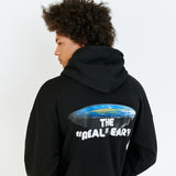 FLAT EARTH HOODIE - BLACK (6675689373814)