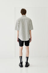 3 CHECK COMPLEX HALF SHIRT (6566840500342)