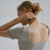 バックスクエア ハーフTシャツ / Back square half t-shirt