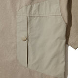 OPEN DIALOGUE POCKET TEE-BEIGE