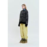 CHERRY TEXTURE LOOSE FIT KNIT [BLACK]