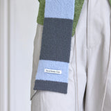 STRIPE MUFFLER_CHARCOAL BLUE