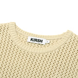 スモールチェリーニット半袖Tシャツ / UNI SMALL CHERRY SHORT SLEEVED KNIT KS [BEIGE]