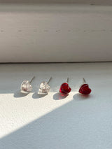 [92.5silver] kitsch heart earrings (2colors)