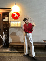LMN Two-Tuck Half-Bend Cotton Pants (9 colors)