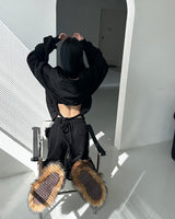 Valen Napping Backless Hoodie