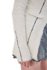 ラインニットカーディガン / LINE KNIT CARDIGAN