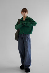 ディープリーカラーカーディガン/Deeplly collar cardigan (3color)