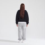 ハイネックダンブルフリーススウェットシャツ/NECK DUMBLE FLEECE SWEATSHIRT_BLACK