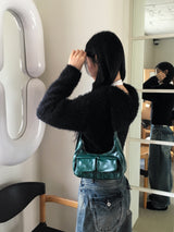Nulet Leather Two Pocket Shoulder Bag