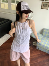 サンクヒッピートゥウェイホルターロングストラップナシ/Sank Hippie Two Way Halter Long Thong Camis