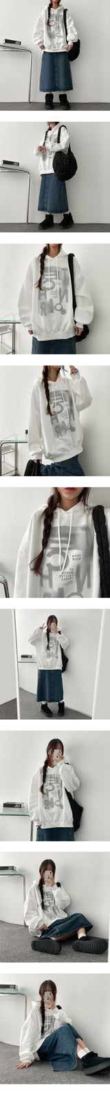 [Fleece] Tech king oversized fit hoodie